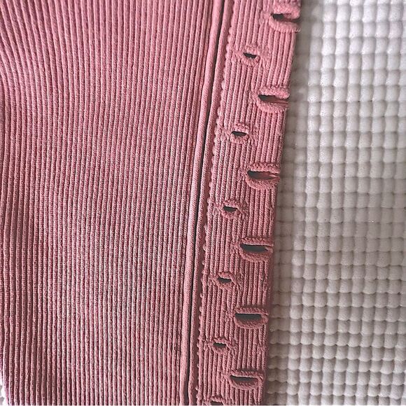 Spiritual Gangster Self Love Ribbed Laser Cut-Outs Leggings in Pink NWT - Picture 4 of 16
